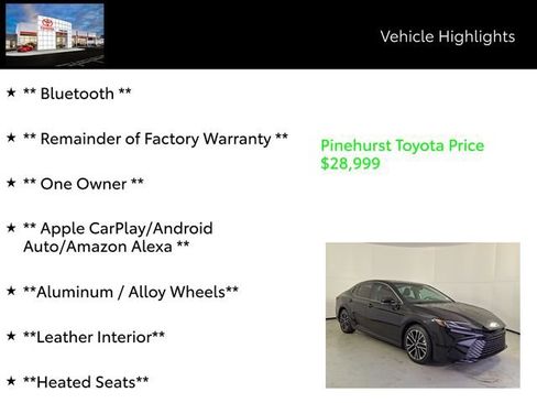 Certified 2025 Toyota Camry XLE image 7