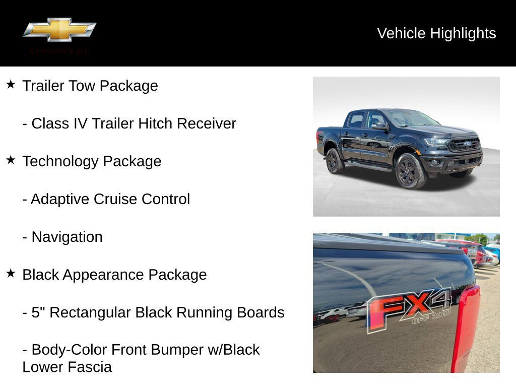 Used 2019 Ford Ranger Lariat w/ Black Appearance Package AWD/4WD image 19