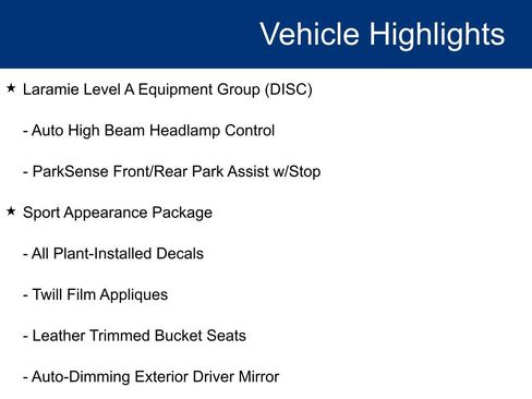 Used 2022 RAM 1500 Laramie w/ Sport Appearance Package image 20