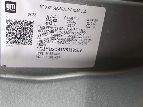 Used 2022 Chevrolet Corvette Stingray Preferred Cpe w/ Z51 Performance Package image 40