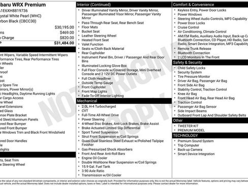 Used 2017 Subaru WRX Premium image 14