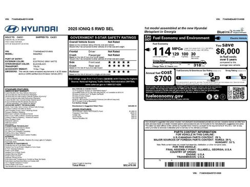 Used 2025 Hyundai Ioniq 5 SEL RWD image 2