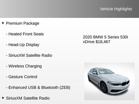 Used 2020 BMW 530i xDrive image 16