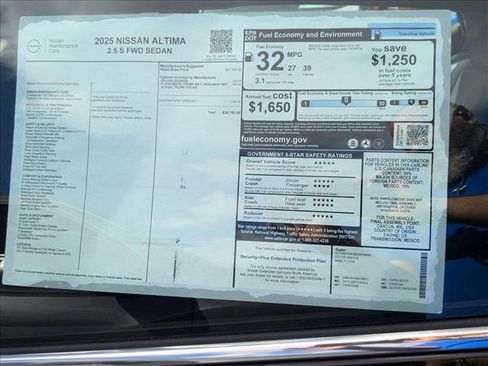 New 2025 Nissan Altima 2.5 S FWD image 16