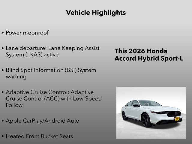 New 2026 Honda Accord Sport image 31