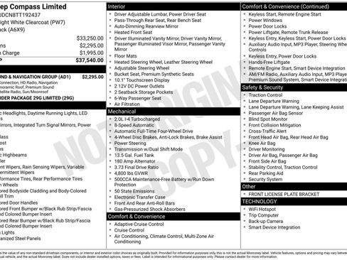 New 2026 Jeep Compass Limited w/ Sun, Sound & Navigation Group AWD/4WD image 3