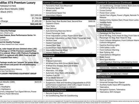 New 2025 Cadillac XT6 Premium Luxury image 40