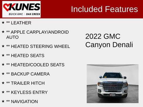 Used 2022 GMC Canyon Denali AWD/4WD image 2