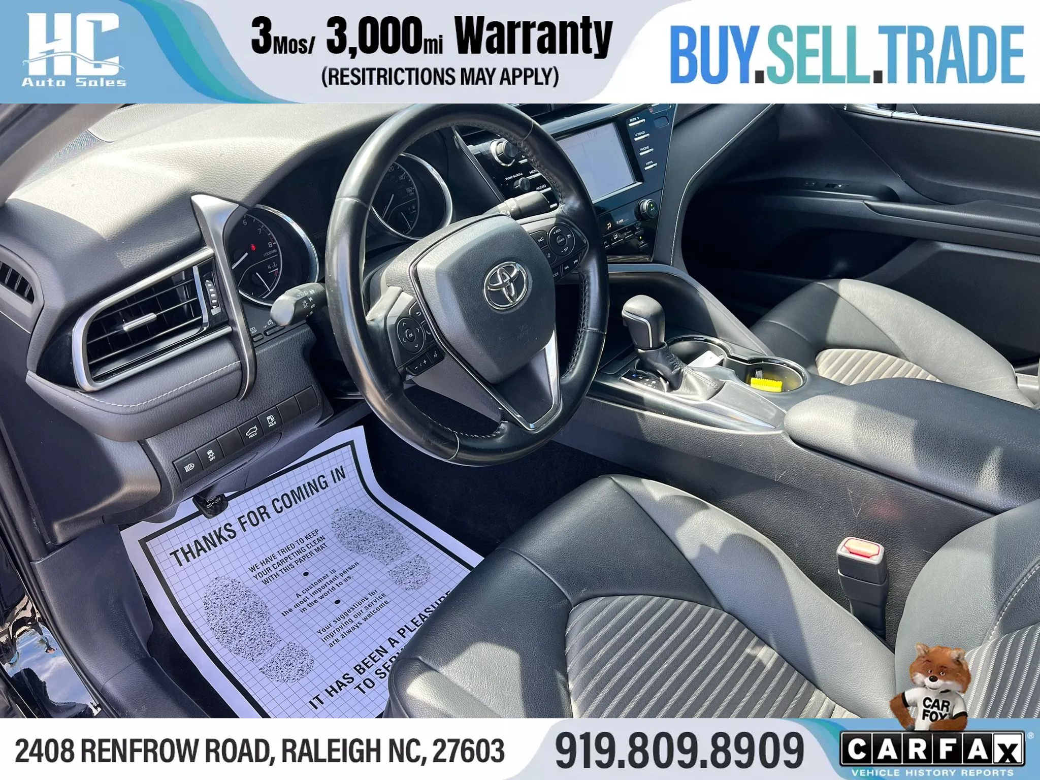 Used 2019 Toyota Camry SE w/ Convenience Package FWD image 12