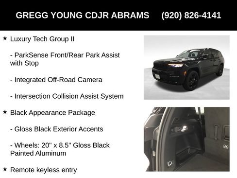 New 2025 Jeep Grand Cherokee L Limited w/ Luxury Tech Group II image 24