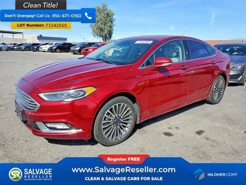 Used 2017 Ford Fusion SE w/ Fusion SE Technology Package image 1