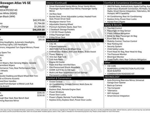 Certified 2023 Volkswagen Atlas SE AWD/4WD image 34
