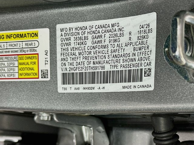 Certified 2026 Honda Civic LX image 32