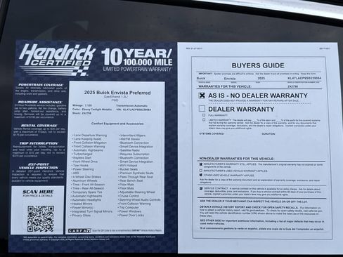 Used 2025 Buick Envista Preferred w/ Convenience I Package image 34