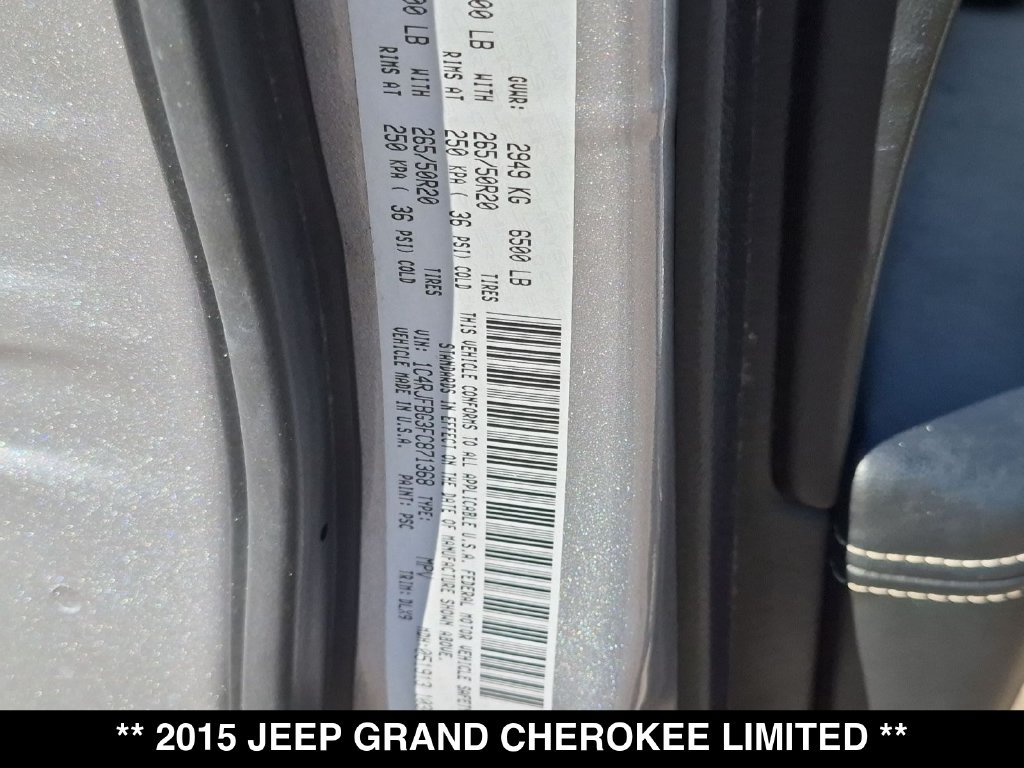 Used 2015 Jeep Grand Cherokee Limited w/ Luxury Group II AWD/4WD image 35