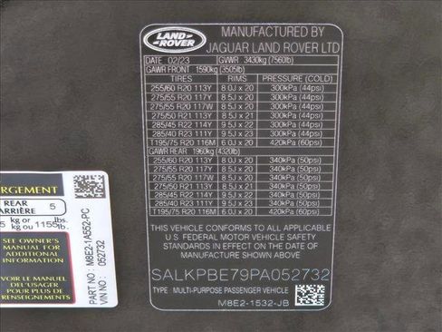 Certified 2023 Land Rover Range Rover Long Wheelbase SE image 28