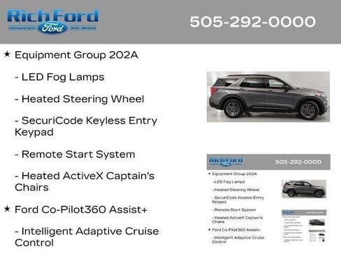 Certified 2024 Ford Explorer XLT w/ Equipment Group 202A RWD image 21