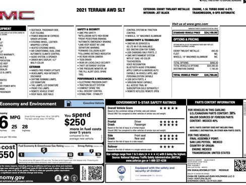Used 2021 GMC Terrain SLT AWD/4WD image 4