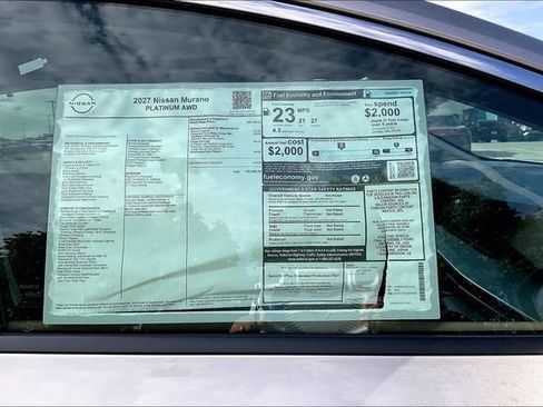 New 2027 Nissan Murano Platinum w/ Cargo Package AWD/4WD image 13