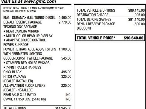 Used 2024 GMC Sierra 2500 Denali w/ Denali Reserve Package AWD/4WD image 2