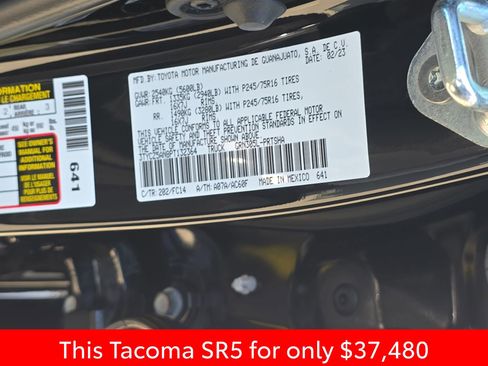 Used 2023 Toyota Tacoma SR5 image 42