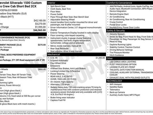 Used 2020 Chevrolet Silverado 1500 Custom Trail Boss w/ Custom Convenience Package image 13