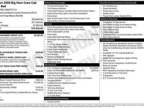 Used 2022 RAM 2500 Big Horn w/ Level A Equipment Group AWD/4WD image 20