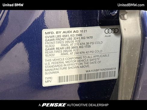 Used 2022 Audi Q7 3.0T Prestige AWD/4WD image 16