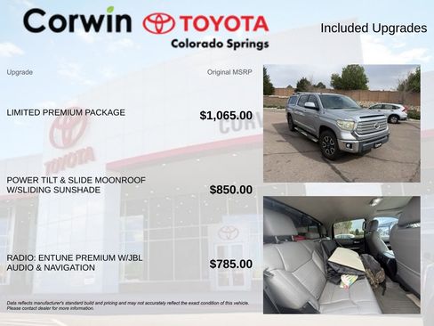 Used 2017 Toyota Tundra Limited w/ Limited Premium Package AWD/4WD image 8