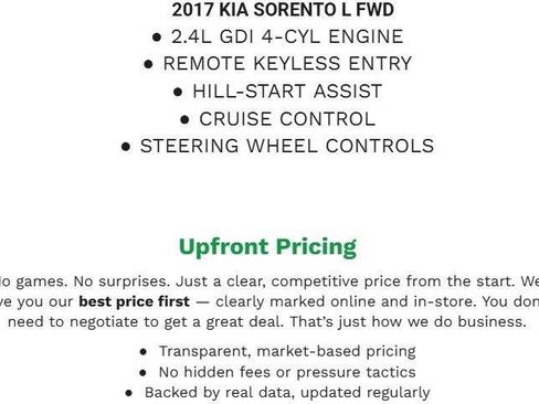 Used 2017 Kia Sorento L FWD image 2