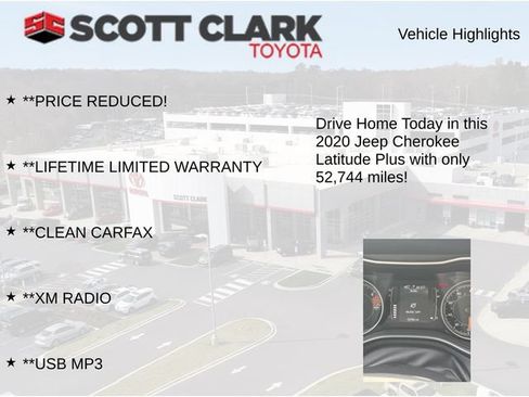 Used 2020 Jeep Cherokee Latitude Plus w/ Comfort/Convenience Group AWD/4WD image 10