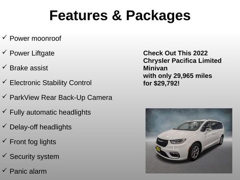 Used 2022 Chrysler Pacifica Limited image 21