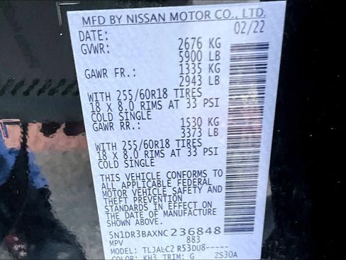 Certified 2022 Nissan Pathfinder SV image 33