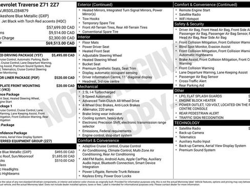 Used 2025 Chevrolet Traverse Z71 w/ Enhanced Driving Package AWD/4WD image 28