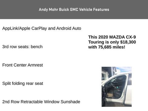 Used 2020 MAZDA CX-9 Touring w/ Touring Premium Package image 13