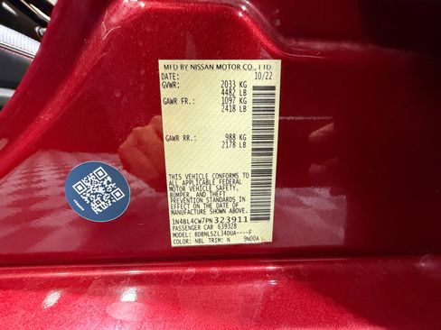 Certified 2023 Nissan Altima 2.5 SR image 25