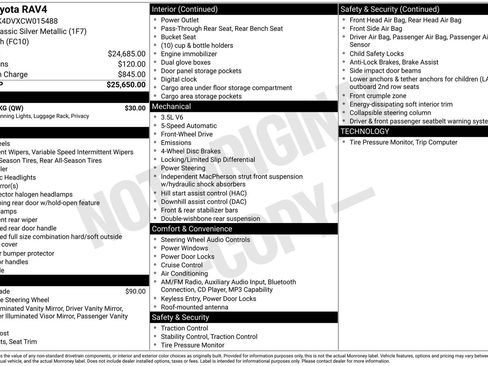 Used 2012 Toyota RAV4 FWD V6 w/ Value Pkg image 28