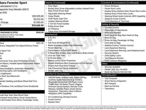 Used 2021 Subaru Forester Sport w/ Popular Package #2 AWD/4WD image 6