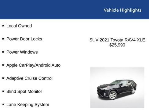 Used 2021 Toyota RAV4 XLE FWD image 2