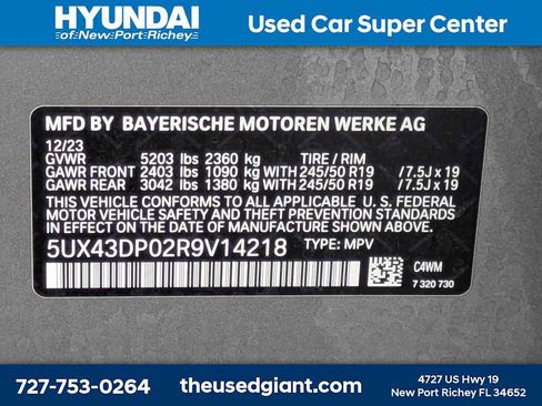 Used 2024 BMW X3 sDrive30i w/ Premium Package RWD image 46