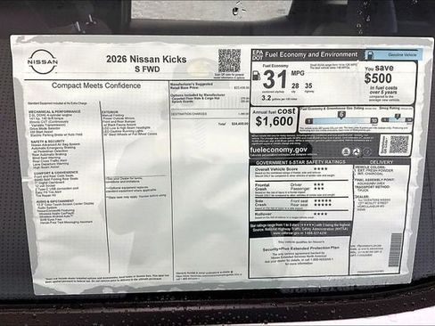 New 2026 Nissan Kicks S FWD image 35