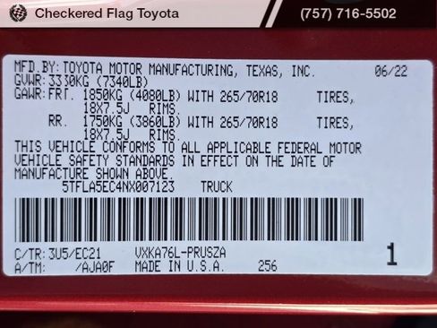 Used 2022 Toyota Tundra SR5 image 22