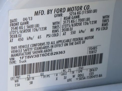 Used 2013 Ford F350 Lariat w/ Lariat Interior Pkg AWD/4WD image 53