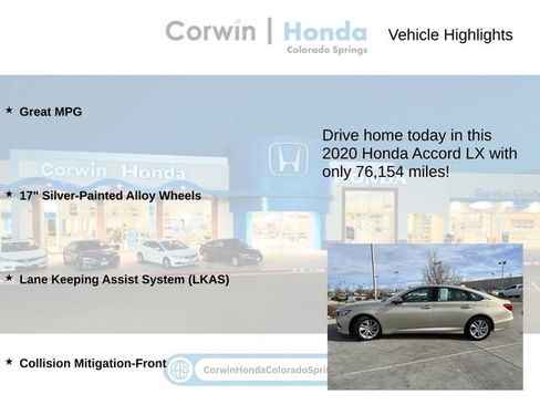 Used 2020 Honda Accord LX image 6