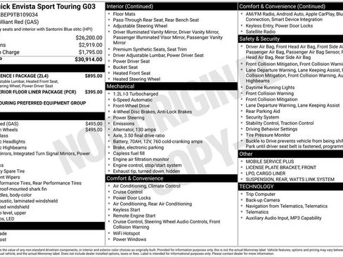 New 2026 Buick Envista Sport Touring w/ Convenience I Package FWD image 9