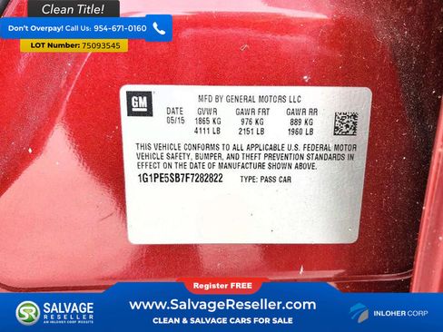 Used 2015 Chevrolet Cruze LT image 16