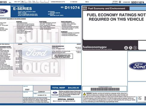 New 2025 Ford E-350 and Econoline 350 Super Duty w/ Driver's Safety Package image 28