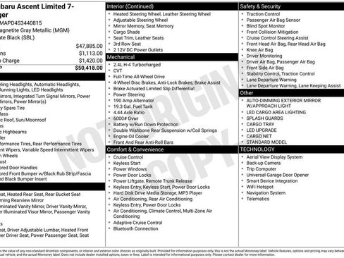 Used 2025 Subaru Ascent Limited image 8