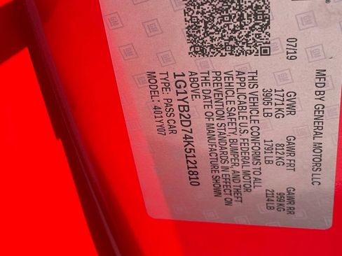 Used 2019 Chevrolet Corvette Stingray Coupe w/ Battery Protection Package RWD image 28