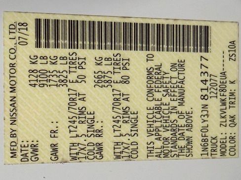 Used 2018 Nissan NV 2500 S image 35